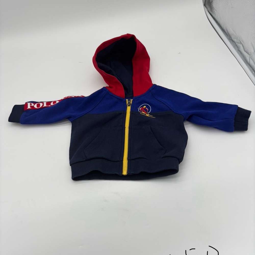 Polo Ralph Lauren Ski‎ USA Downhill Fleece Hoodie Size 3m Baby